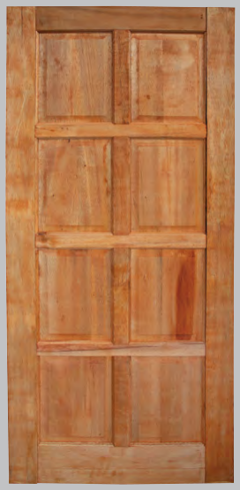 DOOR100 - Door Hardwood 8 Panel