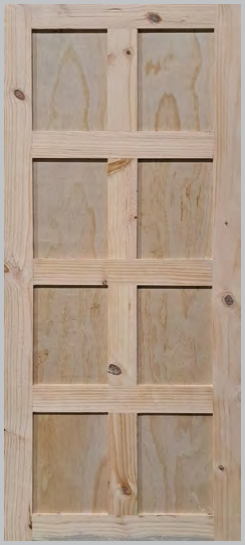 DOOR1024 - Door 8 Panel Pine Door