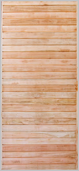 DOOR402 - Door 27 Panel Horizontal Slatted